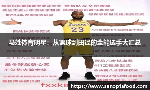 马姓体育明星：从篮球到田径的全能选手大汇总